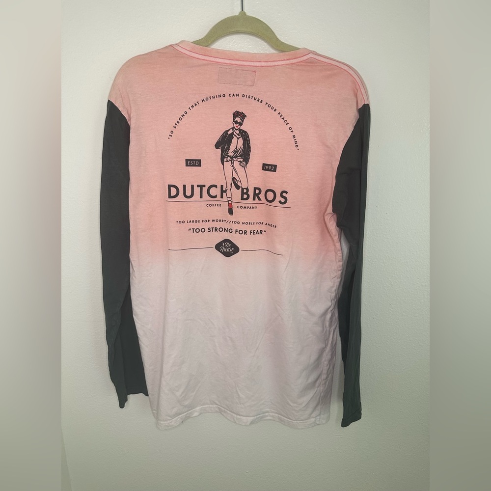 Dutch Bros Long-sleeve Pink 'Too Strong for Fear'